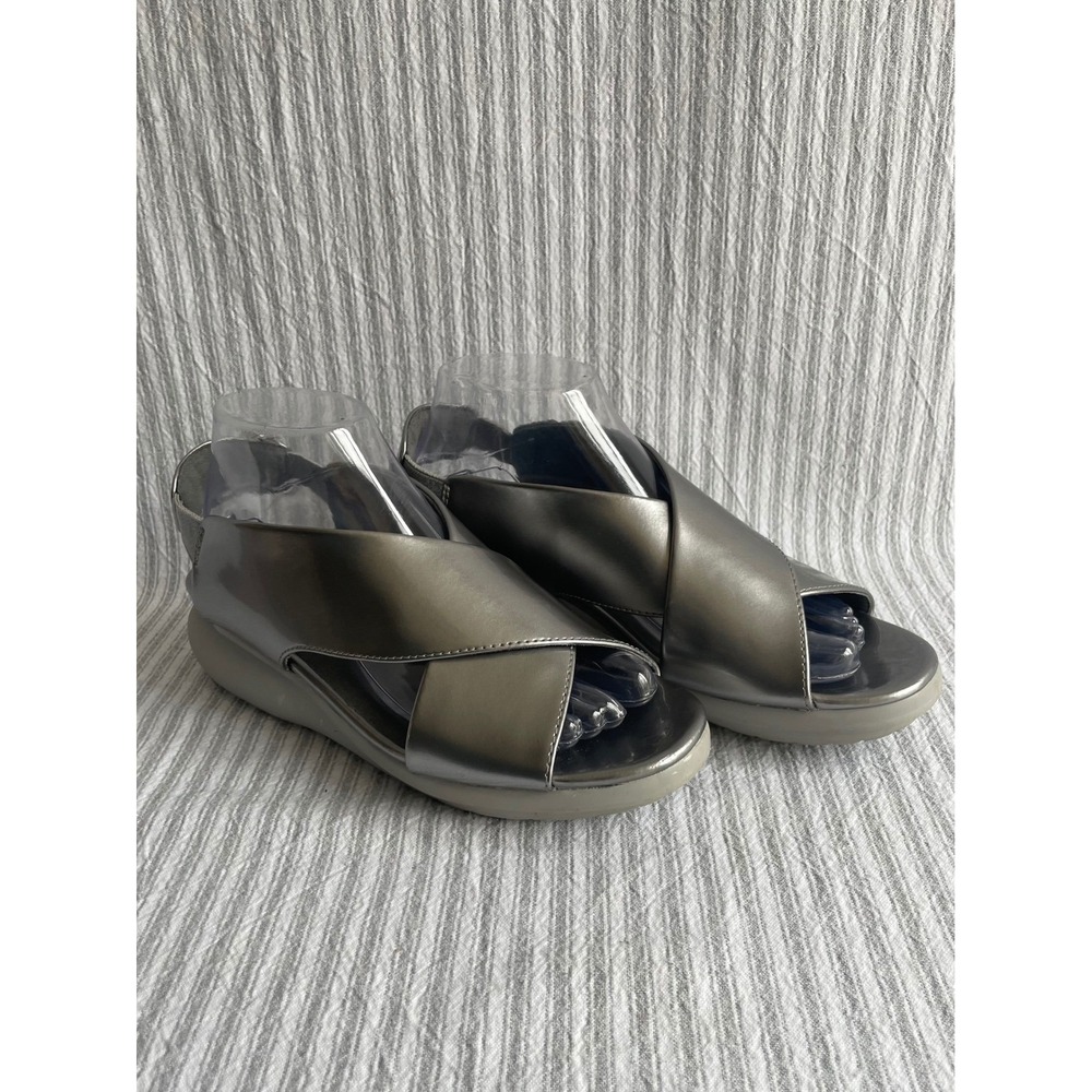 Camper Oruga Up Size 39 US 8.5 Gunmetal Platform Sandals Women's Dressy Comfort